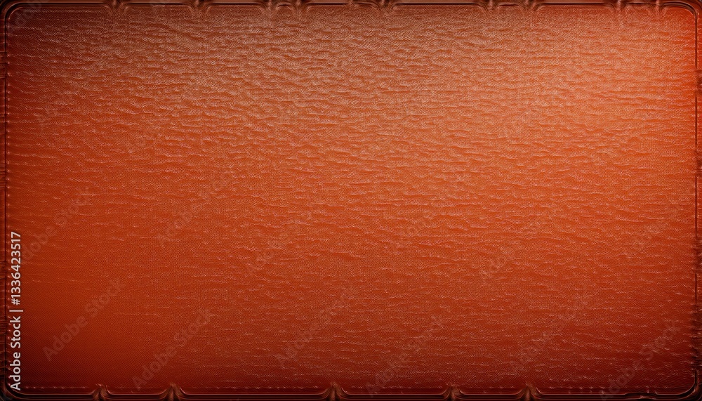 Leinwandbilder textured orange fabric background with subtle horizontal wavy pattern and metallic sheen for design 