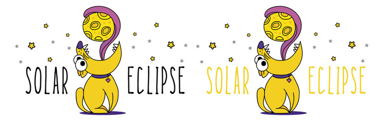 Cat Holding Sun Art - Solar Eclipse