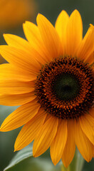 Naklejka premium close up of sunflower