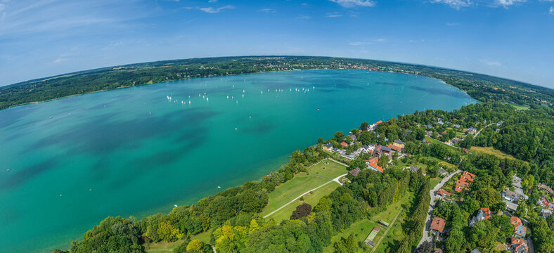 Sommer am Ostufer des Stanberger See rund um die Gemeinde Berg