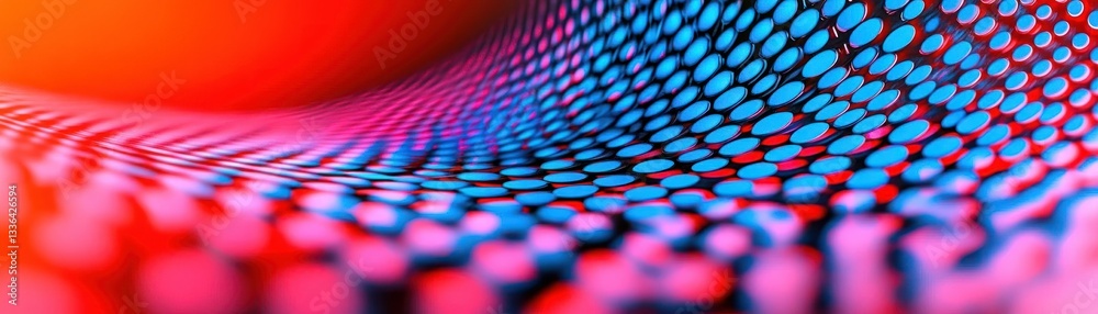 Poster A colorful abstract design features a series of oval shapes