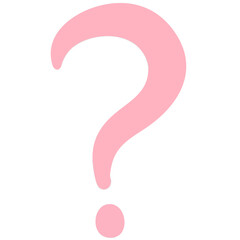 Naklejka premium Pastel Handdrawn Question Mark