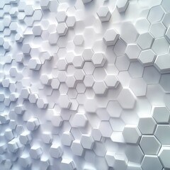 Abstract Geometric Hexagon Wall Design: Futuristic Technology