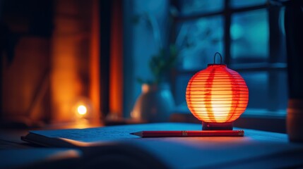 Beautiful lamp of unusual shape. Selective focus.