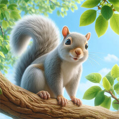 squirrel in the tree