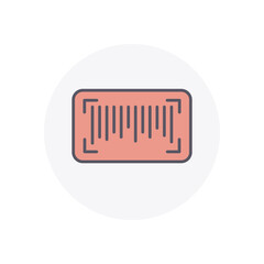 Barcode  vector icon stock illustration