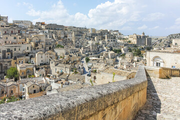 Amazing view of The Old town of Matera, Italy