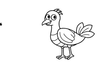 funny cartoon bird