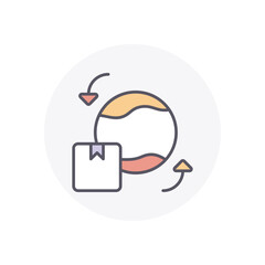 free Shipping vector icon stock illustration