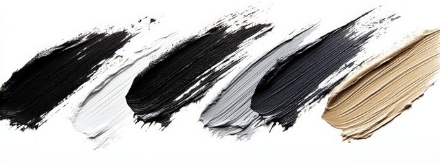 mascara strokes texture. Selective focus.