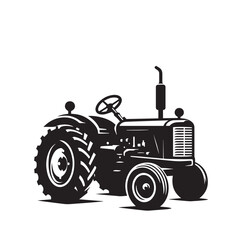 Obraz premium Vector tractor isolated on white background