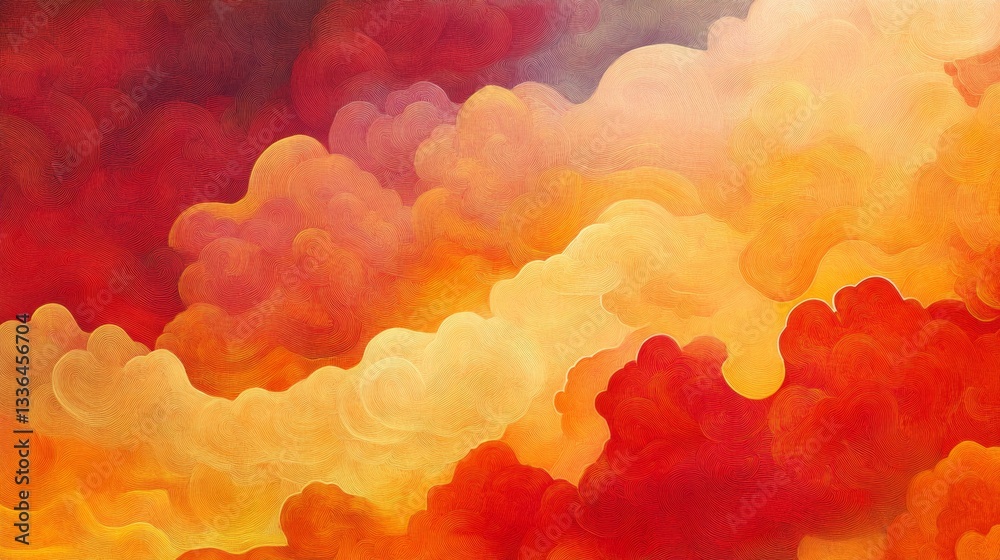 Poster create abstract interpretation of chinese cloud pattern digital art online gallery high resolution c