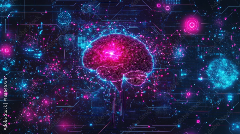 Poster exploring abstract machine learning systems in gigapixel imagery digital realm data visualization vi
