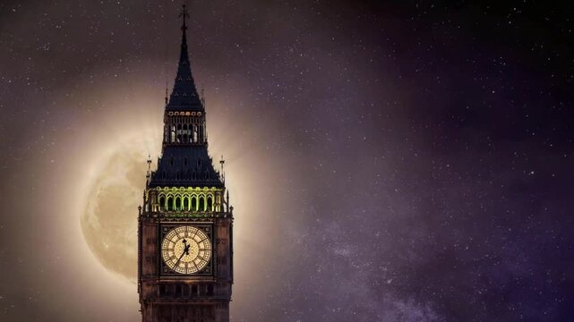 big ben at night london