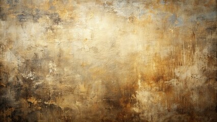 Abstract oil painting, neutral grunge texture; artistic canvas backdrop.