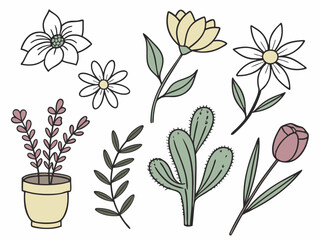Set of Floral and Botanical Icons