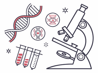 Set of Science and Research Icons