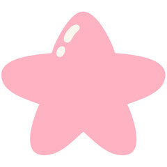 Cute Pastel Star Doodle