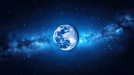 Obraz premium Blue Moon Galaxy