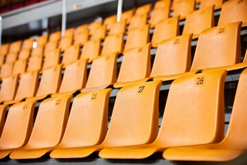Seating for spectators in a stadium or outdoor cinema