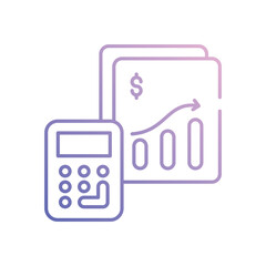 Accounting vector icon stock illustration