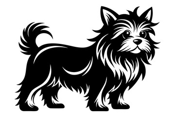 affenpinscher line art silhouette vector illustration