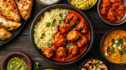 Flavorful Indian Cuisine Spread