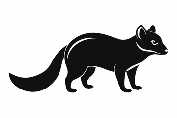 coati line art silhouette vector illustration