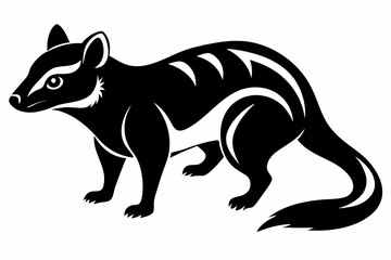 coati line art silhouette vector illustration