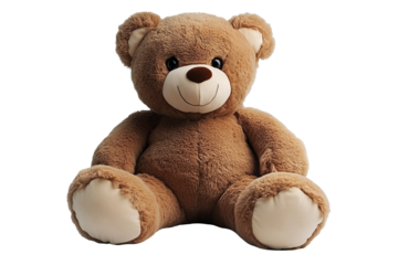 [Transparent Background PNG]Large Brown Teddy Bear Plush Toy