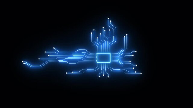 Abstract digital line data background connecting technology concept Abstract technological artificial concept. neon line data concept animation.