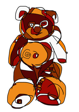 teddy bear with a gift