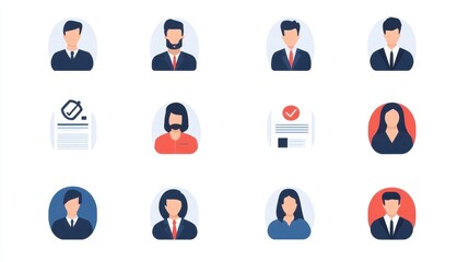 Fototapeta premium Professional Business Avatars