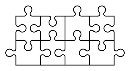 Simple pieces of puzzle pattern