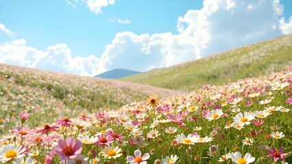 meadow with flowers