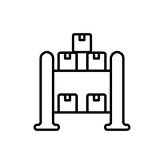 Shelf  vector icon stock illustration