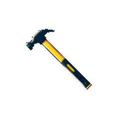 Hammer pixel icon. Construction hammer vector. Equipment icon hammer vector. Home tool hammer. Hand tool vector.