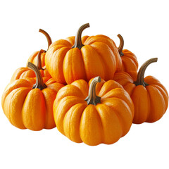 [Transparent Background PNG]Pile of Pumpkins Isolated on White Background