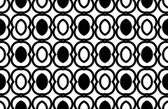 black and white seamless background wallpaper tectile circel vector .