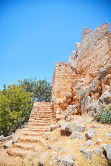 Fototapeta premium The medieval fortress of Simena. Turkey, Kekova