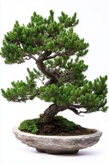 Beautiful Bonsai Tree in a Minimalist Setting &ndash; Ideal for Zen, Nature, and Botanical Concepts