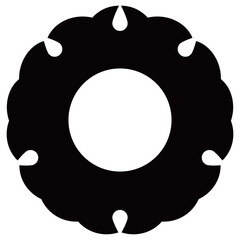 家紋です。外太雪輪といいます。