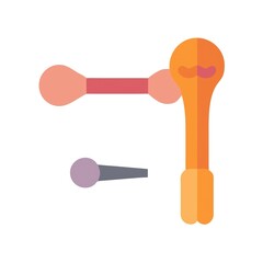 tennis racket isolated on white background