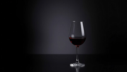 Single Glass of Red Wine