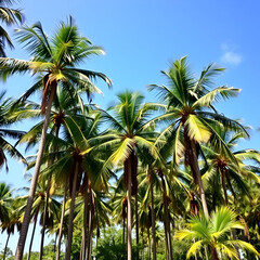 Fototapeta premium coconut palm tree