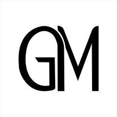 gm letter logo with gm letter icon