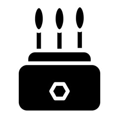 Beauty Brush Ear Glyph Icon