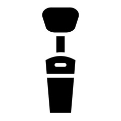 Beauty Brush Cosmetics Glyph Icon