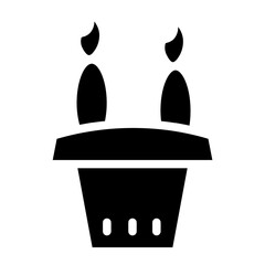 Brush Pen Tool Glyph Icon