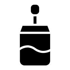 Air Brush Spray Glyph Icon